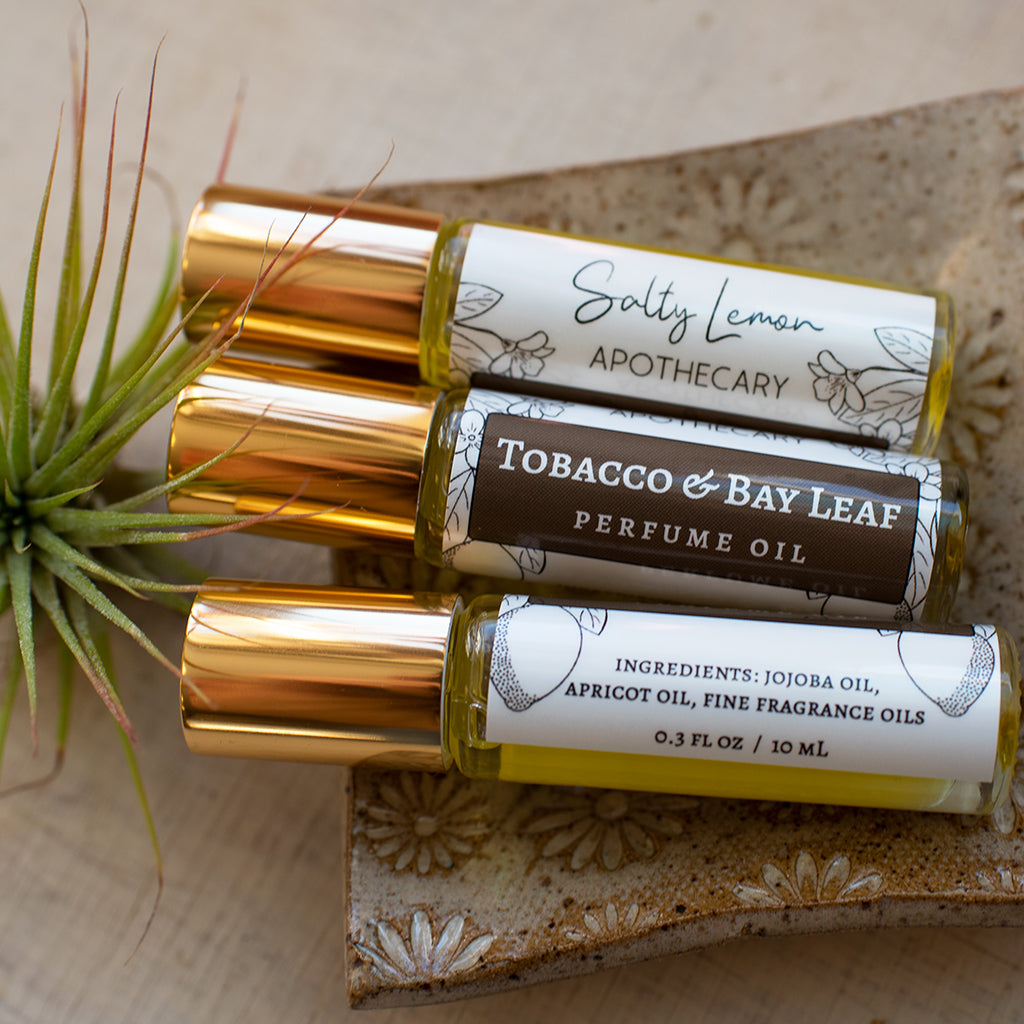 Tobacco & Bay Leaf Perfume Oil – Salty Lemon Apothecary