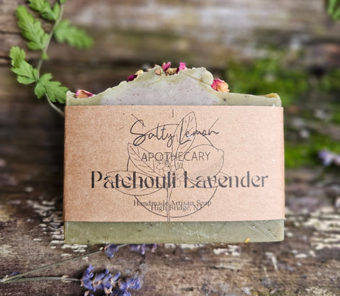 Patchouli Lavender with Coconut Milk- 100% Natural Handmade Soap