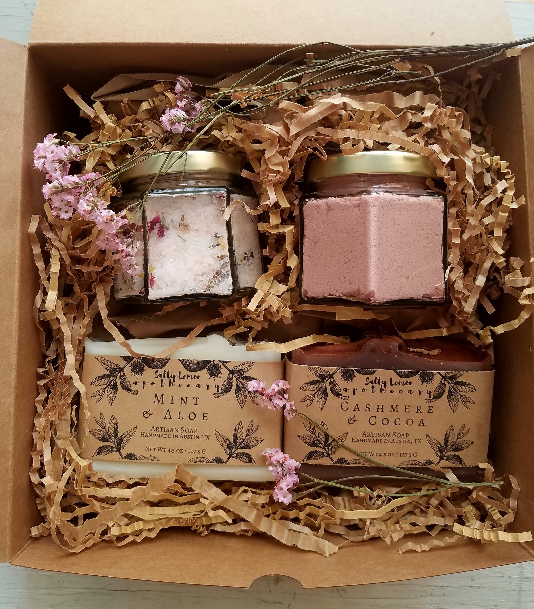 Coconut Wax Candle and Soap Gift Box – Salty Lemon Apothecary
