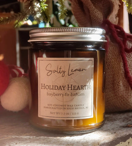 Holiday Hearth Soy-Coconut Candle- 9 oz