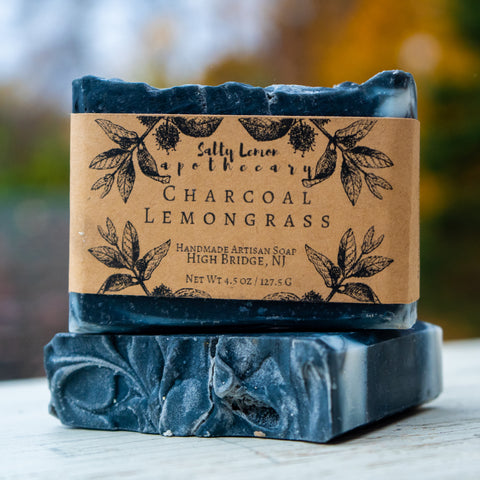 Charcoal Lemongrass- Handmade Soap (100% Natural)