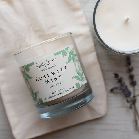 Rosemary Mint Soy Candle- 10oz Tumbler Jar